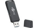 USB 3.0 kortlæser - USB-A til SD + microSD, Sort
