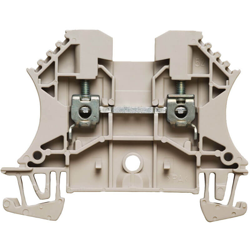 WDU  gennemgangsklemme 2,5mm² Beige for dinskinne