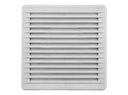 Kvadratisk ventilationsrist - Ø150, 170x170x11,5mm, Grå