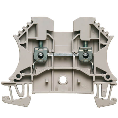 WDU  gennemgangsklemme 6mm² grå for dinskinne