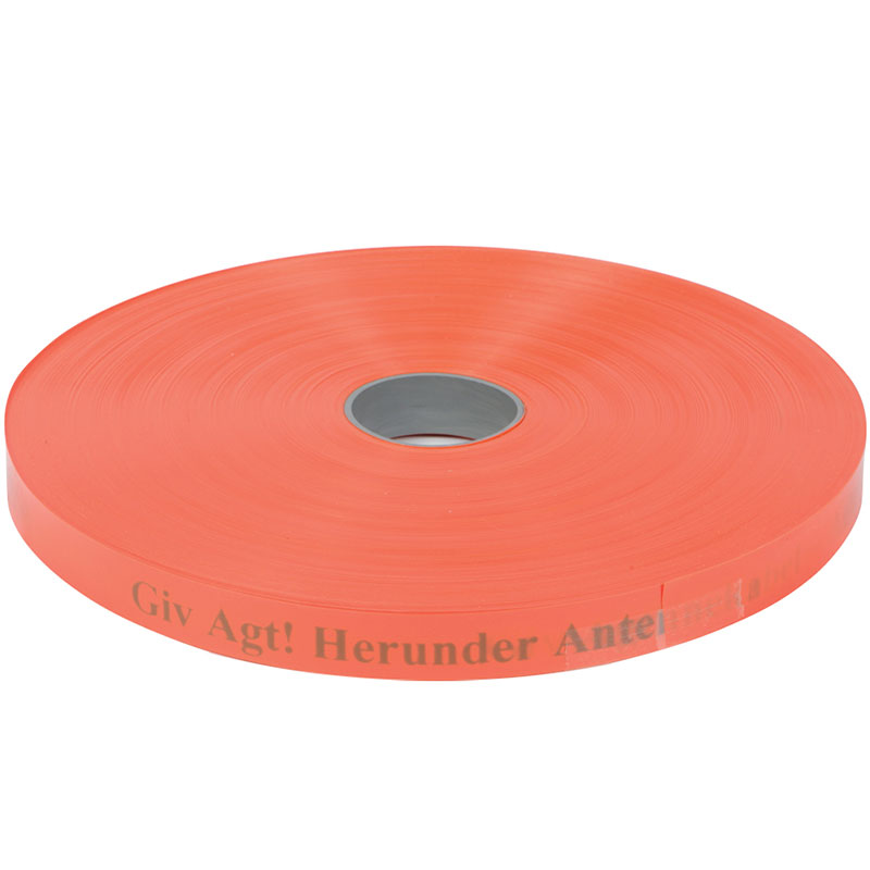 Markeringsbånd orange "Antenne"  25x0,3mm - pr. m.