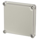 Fibox Grå Låg - 190x190x30 - 4 skruehuller