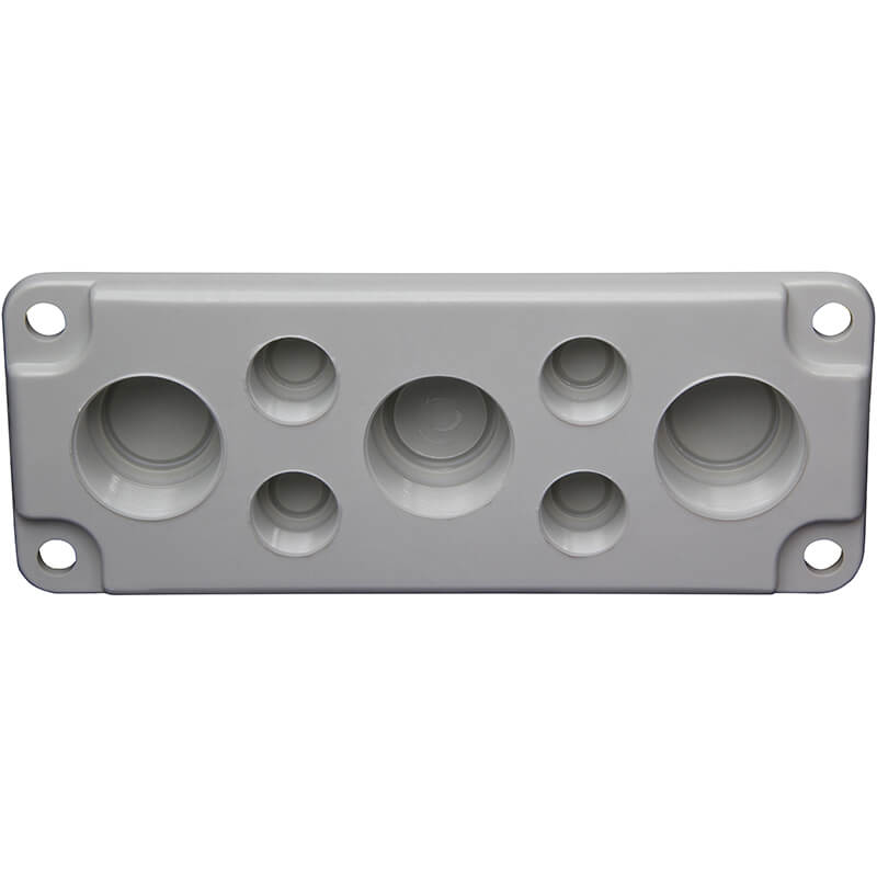 Gevindflange - 4xPG16 + 3xPG29