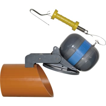 Napan DN150 højvandslukke t/bt.-, ler- og stbj., gråt spildevand