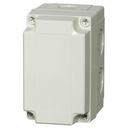 Fibox med gråt låg - 130x80x125 - 4 skruehuller