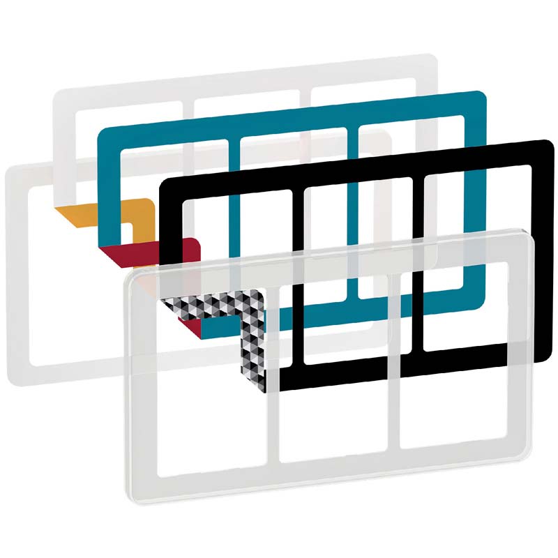 LK Fuga ramme CHOICE 68 3x1½m - frosted