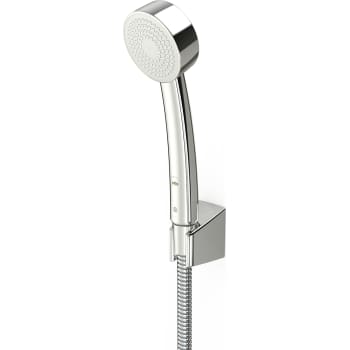 Apollo sæt, Ø 70 mm bruser, holder og 1500 mm slange. Forkromet.