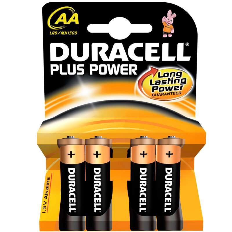 Duracell Batteri Plus 1,5V AA LR6 4PK