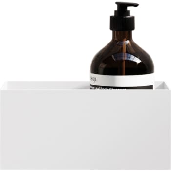 Nichba badeværelseshylde 20 cm hvid pulverlakeret