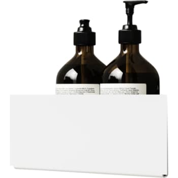 Nichba hjørnehylde til badeværelse hvid pulverlakeret