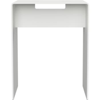 Nichba skammel hvid pulverlakeret