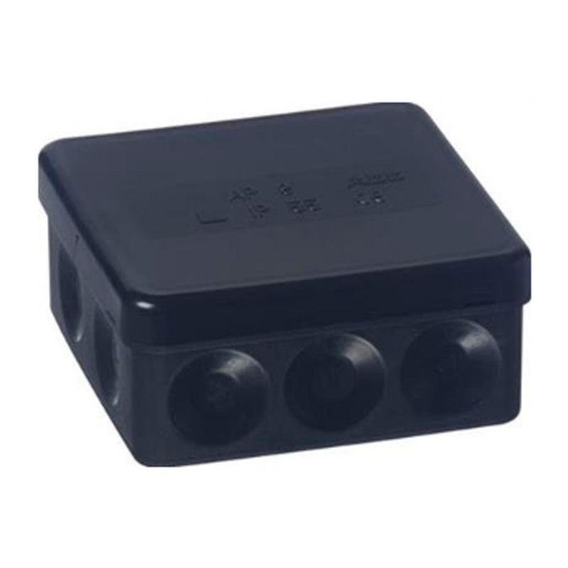 Monteringsdåse AP9 Sort 86x86x39mm