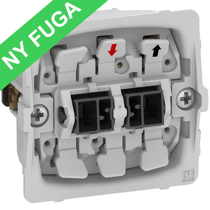 Fuga 1-polet afbryder 16A, uden afdækning