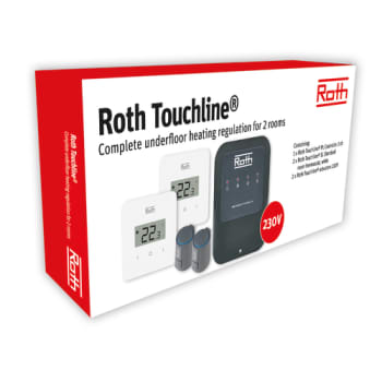 Roth rumregulering for 2 rum, komplet sæt