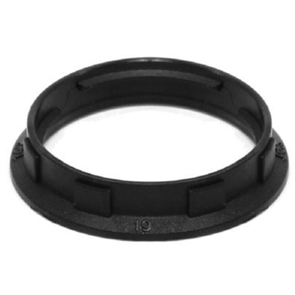 Omløbsring til E14 fatning Ø35mm - sort