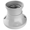 Lige E27 væg/loftfatning max 75W - hvid