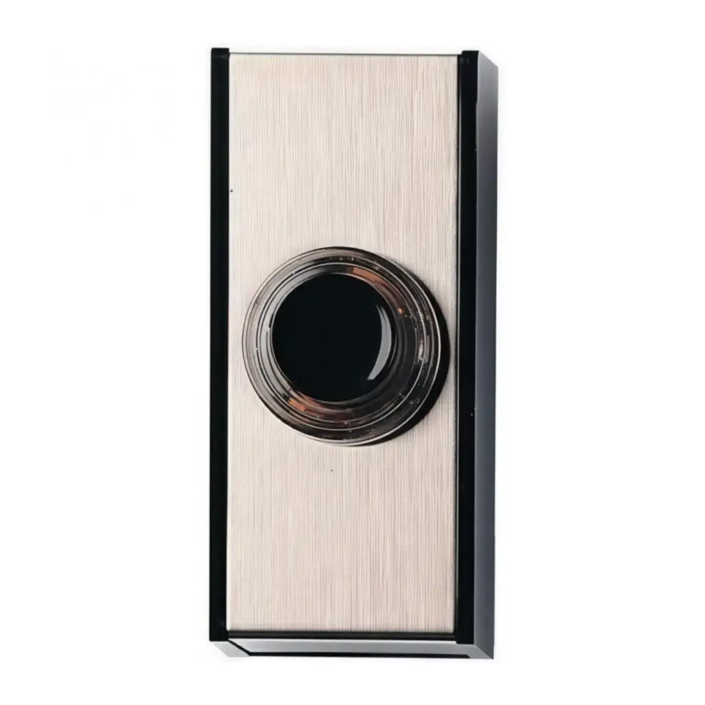 Dørtryk Gem - krom/sort