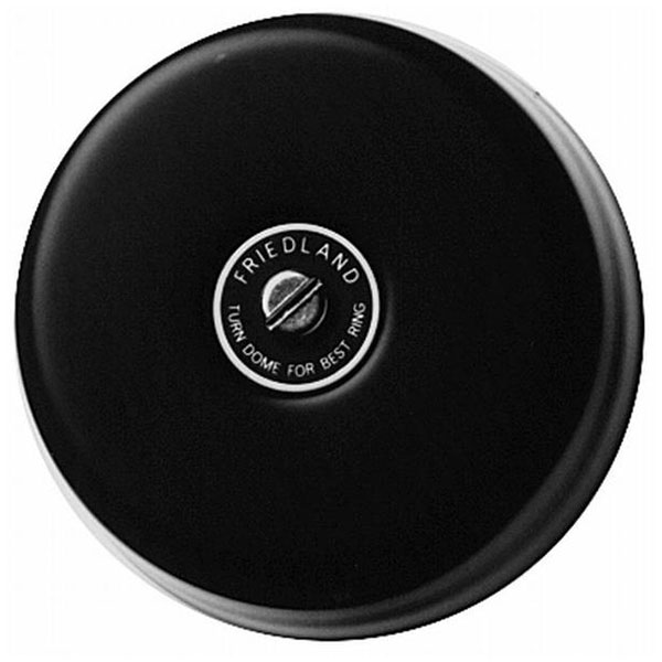 Ringeklokke Underdome 8V AC - sort