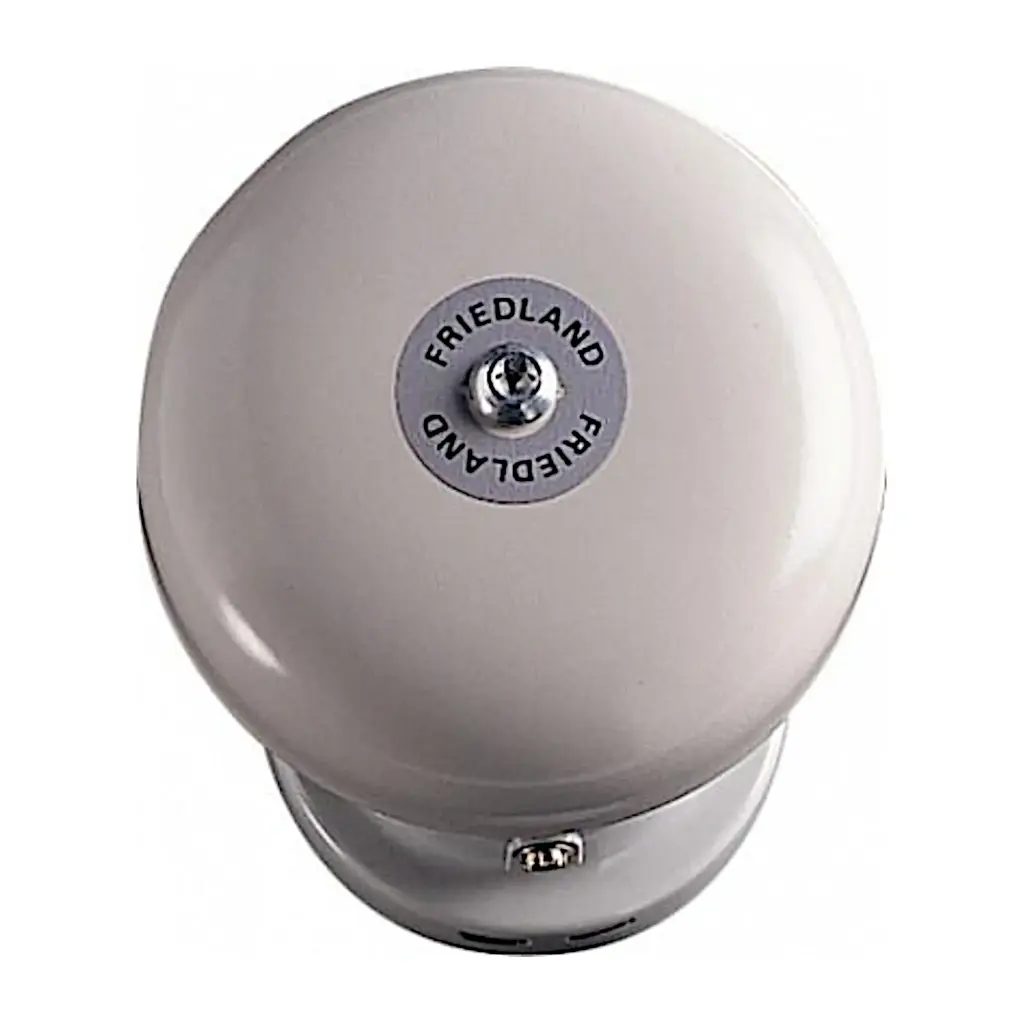 Industriklokke Masterbell 24V DC Ø 15,4 cm. - grå