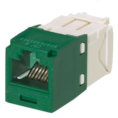 Modular jack KAT6 UTP mini COM TG - grøn