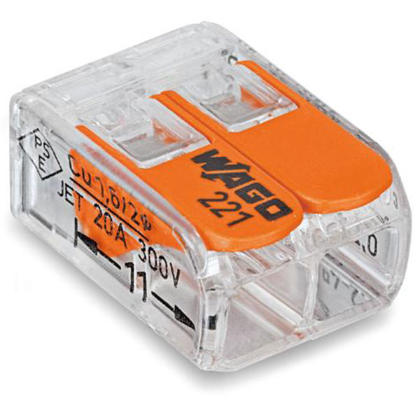 Skrueløs samlemuffe 2-leder