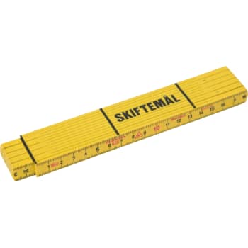Hultafors meterstok med skiftemål, glasfiber, 2 m