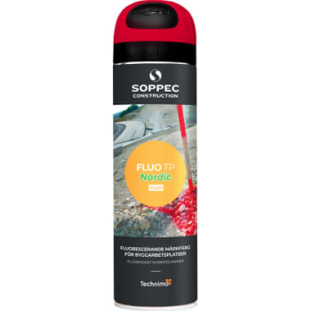 SOPPEC mærkespray, fluorescerende rød