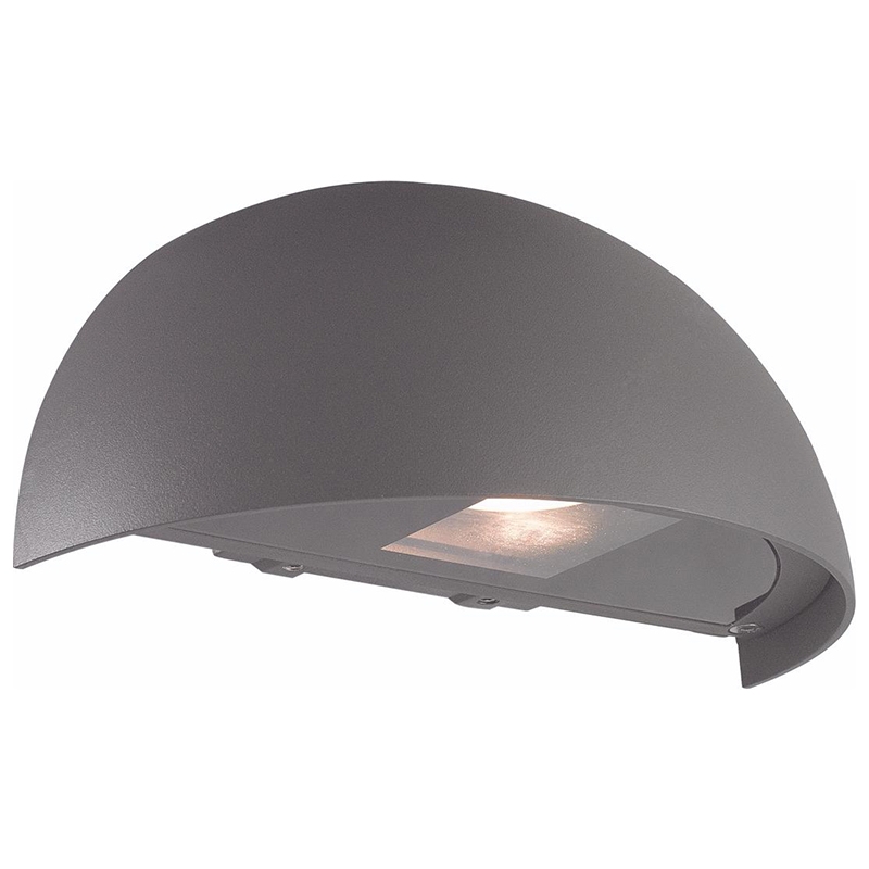 Udendørs væglampe m. GU10 fatning BODA - mørkegrå