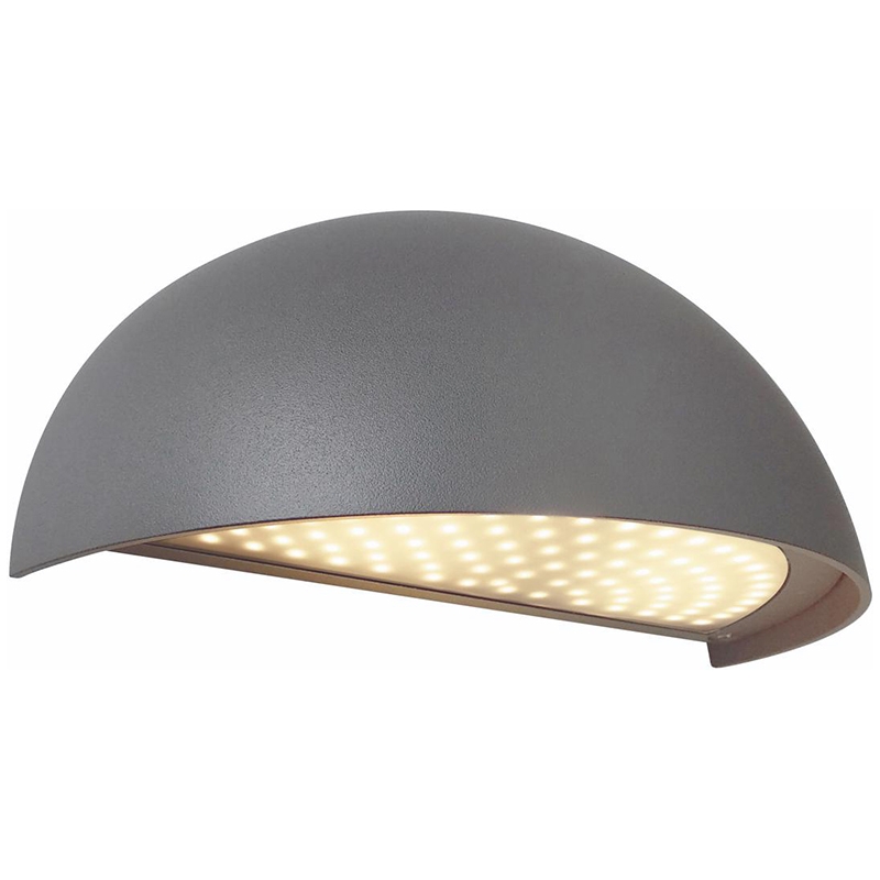 Udendørs væglampe 8,4W LED BODA 3000K - mørkegrå