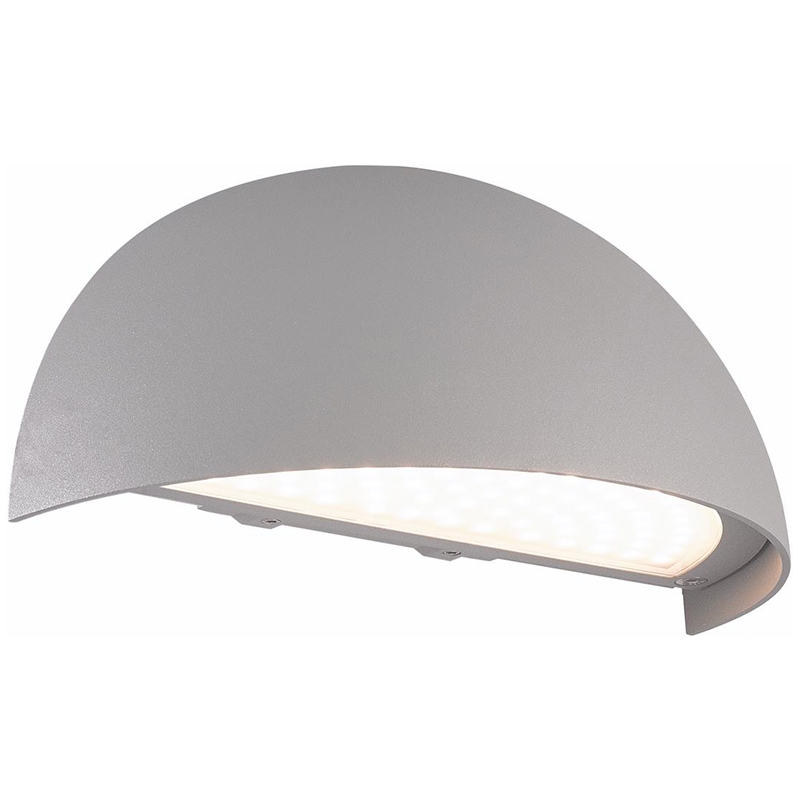 Udendørs væglampe 8,4W LED BODA 3000K - sølv