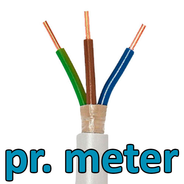HF let installationskabel 3x2,5mm² - pr. meter