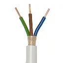 HF let installationskabel 3x2,5mm² - pr. meter