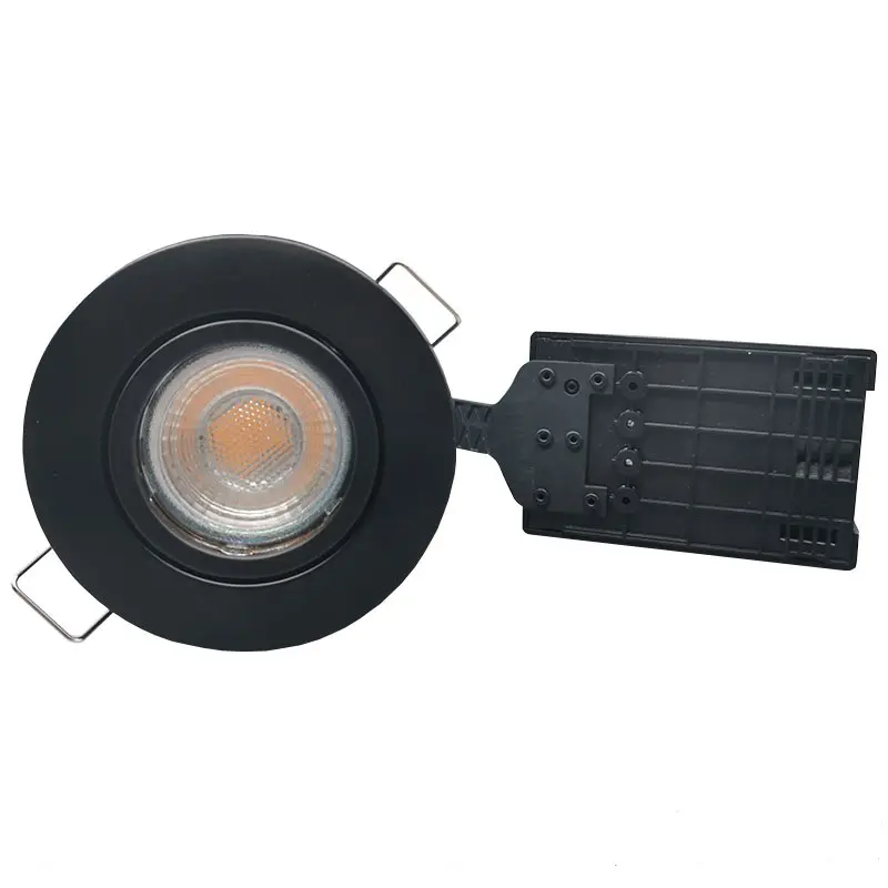 Pro Uni Install m. 6W 3-trins dæmpbar pære 3000K - mat sort