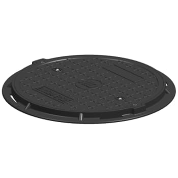 NID 600 mm karm/dæksel, rund, fast, 12,5 t, komposit