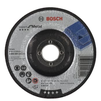 Bosch slibeskive, metal, 125 x 6 mm, K30