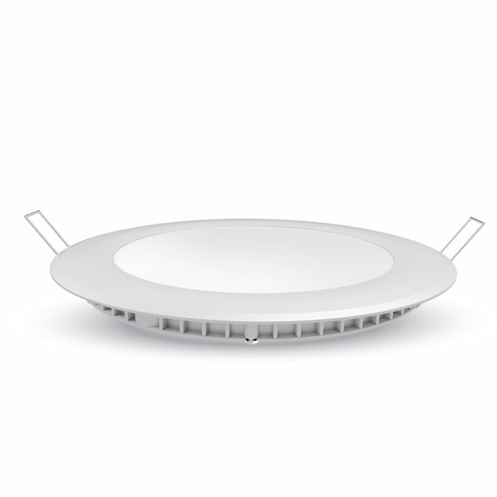 24W LED indbygningspanel, 3000K - Rund
