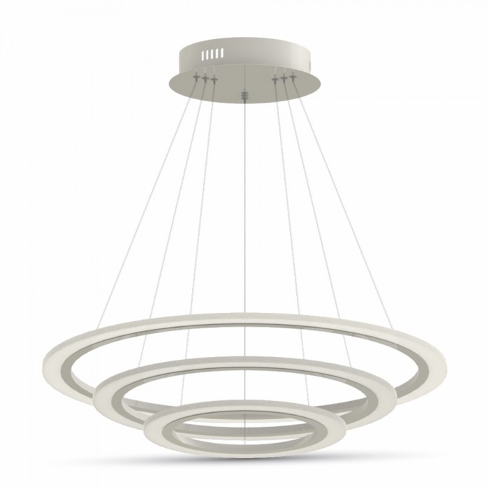 70W LED Lampe m/ 3 ringe lys, 3000K, Varm hvid