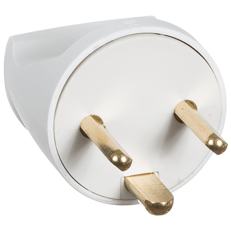 Stikprop EDB m/jord rund hvid