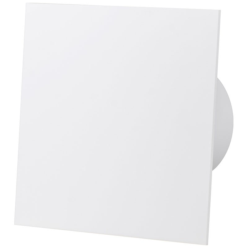 dRim ventilator m. kugleleje og bevægelsessensor hvid front