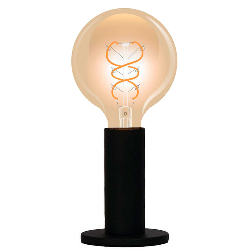 Elegance Deco bordlampe m. 5W globepære - sort