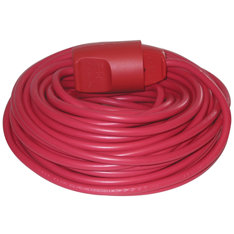 Hobbykabelsæt u/jord 20m rød