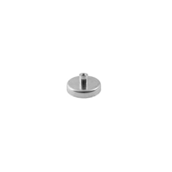 Ferrit pottemagnet Ø40 x 8 mm, M5 gevindbøsning