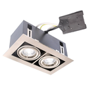 Downlight dobbelt 230V max 20W GU10 - Børstet
