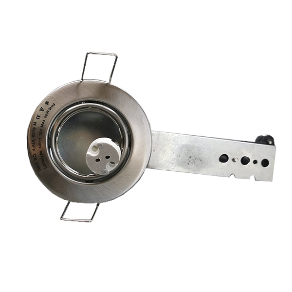 Downlight 12 V GU4 Max 20W Børstet kipbar