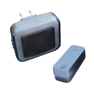 TREND PREMIUM BLUU1 trådløs dørklokke – koksgrå – plugin