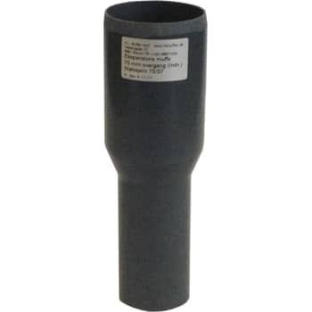 HL 75/57 x 100 mm ekspansionsovergang til 75 mm glat muffe, grå