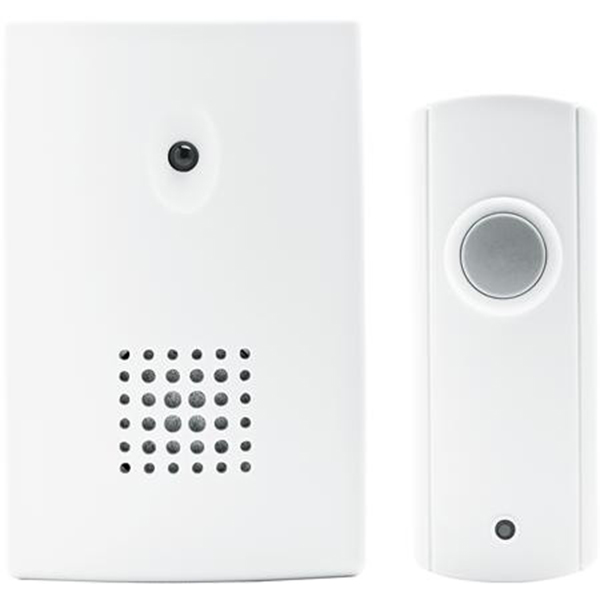 Trådløs dørklokke inkl. dørtryk - Hvid