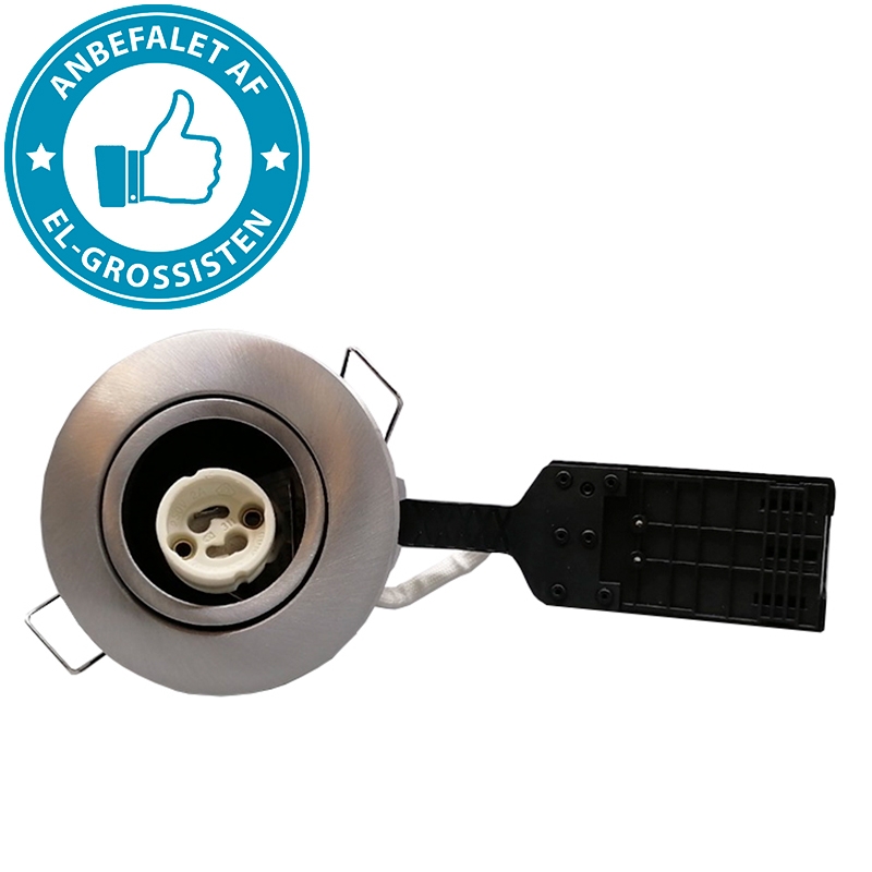 Pro Indbygningsspot m. GU10 fatning - børstet