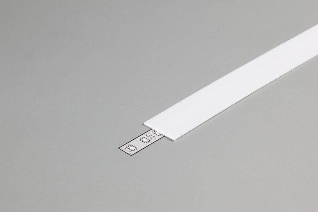 DIOFLEX afdækning E slide opal f/alu profil 2m