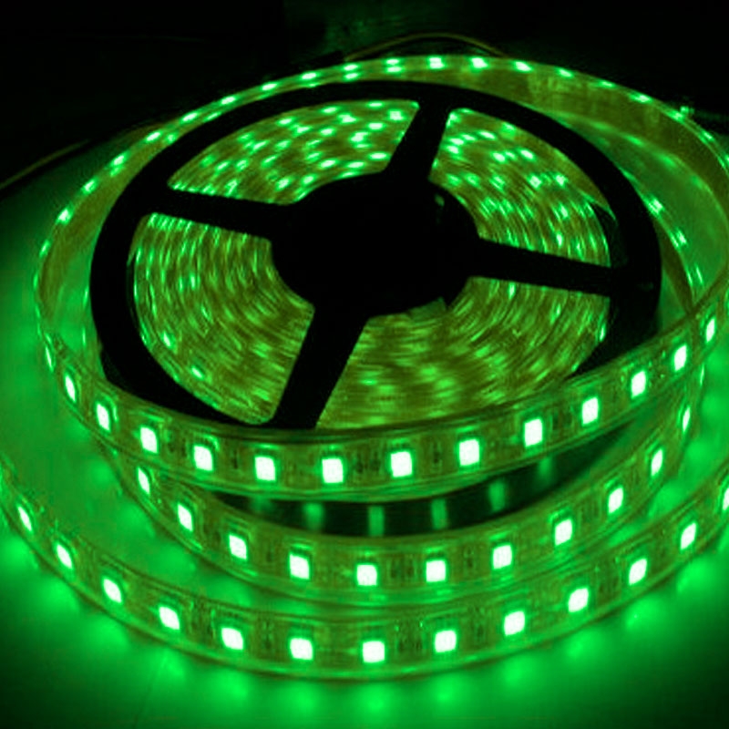 3,6W/m LED strip - 5m, grønt lys